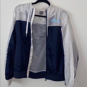 Blue/navy Women’s fila windbreaker